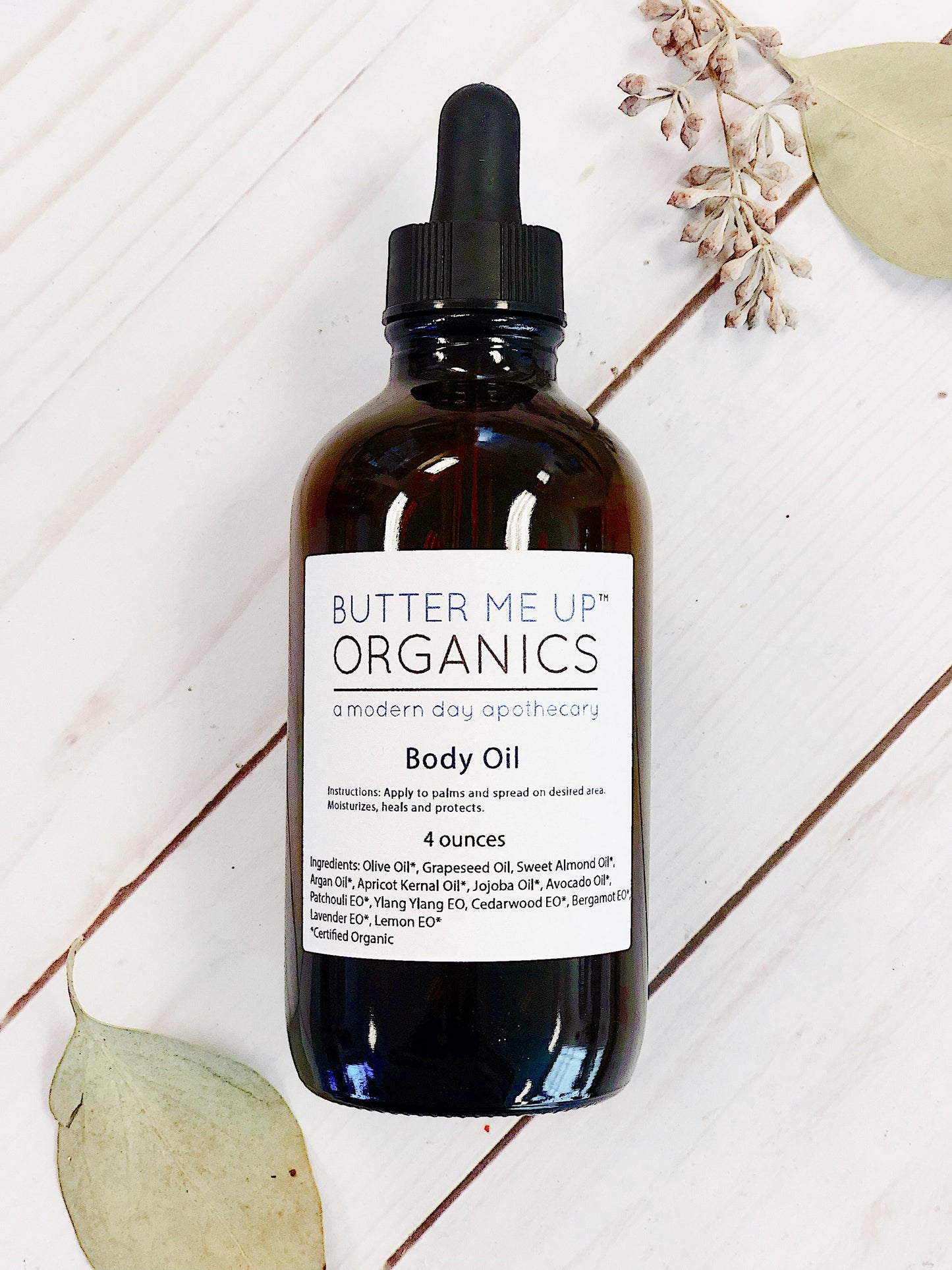 Organic Body Oil for Dry Skin