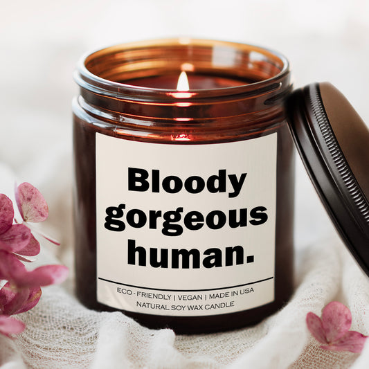 Bloody gorgeous human Candle